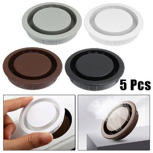 5PCS/Lot Stainless Steel Air Vent Grille Cover Black White