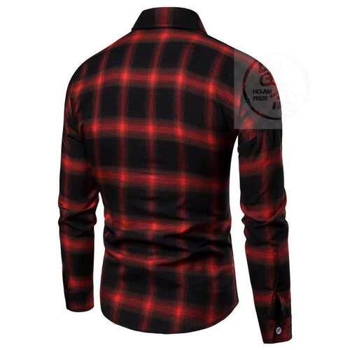 Mens shirt casual Long Sleeve Plaid mens shirt autumn and
