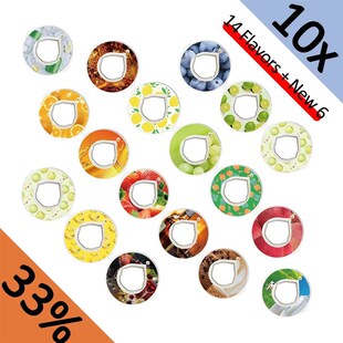 New 10Pcs/Lot Flavoring Pods Air Scent Fruit Flavour 0 Sugar