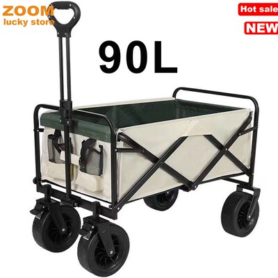 Collapsible Wagon with Wheels,Wagons Carts Foldable Camping