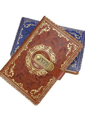 Retro Digital Password Notebook Journal With Lock A5,Diary P