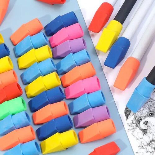 20Pcs Wholesale Pencil Top Eraser Caps Chisel Shape Pencil E