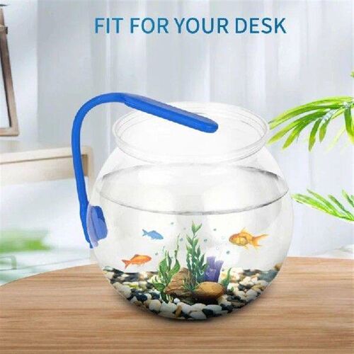 Plastic Fish Bowls Round Clear Aquarium One-piece
