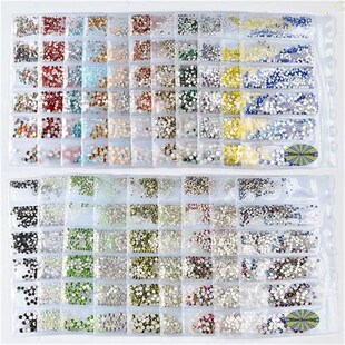 Nail Art Rhinestones Glitter Diamonds stal Gems 3D Tips
