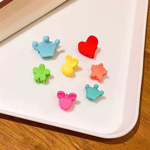 Candy Color Crown Small Grab Clip Girls Small Hair Clip Car