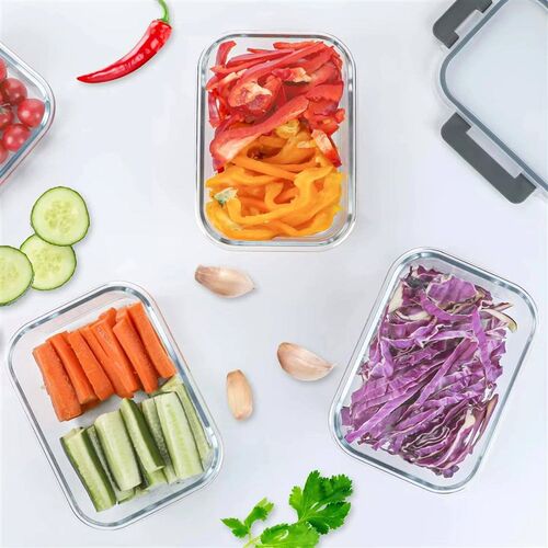 Glass Meal Prep Containers Lunch Box, Food Storage Container