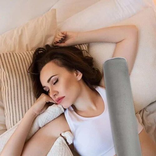 Memory Foam Roll Pillow for Knee/Leg/Neck, Full Moon Bolster