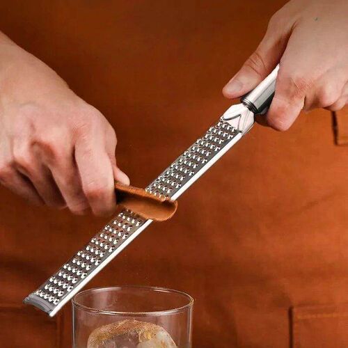 Stainless Steel Cheese Chocolate Grater Long Handle Citrus L
