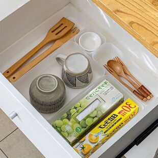 Drawer Organizer Storage Box Plastic Sundries Container Divi