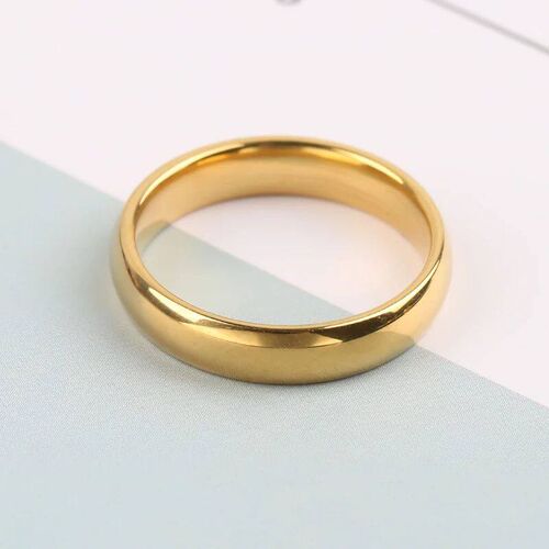 2023 New Fashion Simple Smooth Stainless Steel Ring for Wome