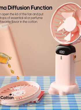 USB Handheld Mini Fan Foldable Portable Neck Hanging Fans 5