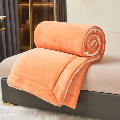 Fleece Autumn Winter Warm Blankets Bed Thicken Duvet Cover