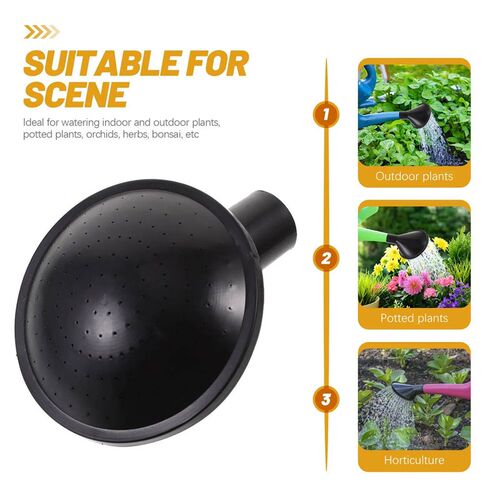 1PC Black 2.4cm Inner Diameter Watering Can Head Sprinkler S