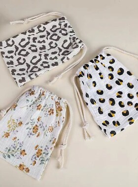 Cotton Baby Bags String Diaper Stackers Caddy Organizer Napp