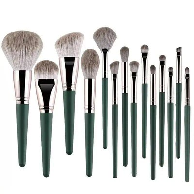14Pcs Makeup Brushes Set Large Fluffy Soft Eye Shadow Founda