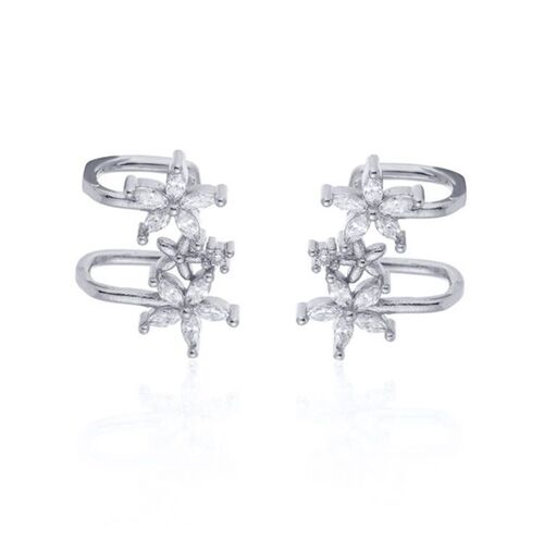 ISUEVA Gold Filled Flower Earcuff Without Piercing Earclip
