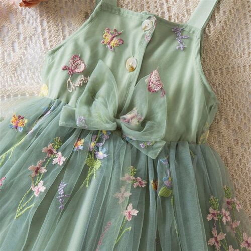 Toddler Baby Girls Summer Dress Puffy Mesh Tutu Princess Flo