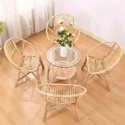 Real Rattan Leisure Adult Balcony Rattan Chair  Balcony