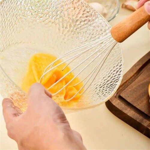 Silicone Cooking Spatula Set Wood Long Handle Heat
