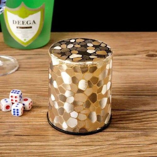 Comfortable Dices Dices Shake Container PU Leathers