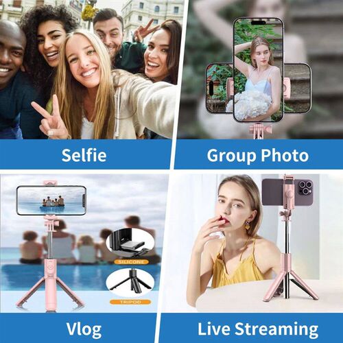 Wireless Selfie Stick Tripod Stand with Detachable Remote fo