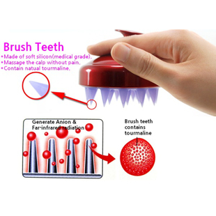 Silicone Hair Head Scalp Massager Shampoo Brush Comb Hair