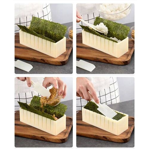 3Pcs/Set Sushi Maker Equipment Kit Plastic Kimbap Sushi Roll