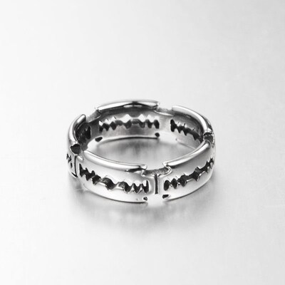 Charm Stainless Steel Hip Hop Bladed Ring Fashion Punk Rock