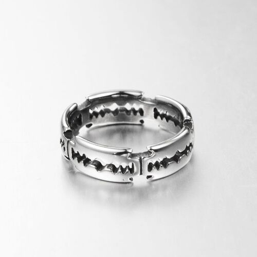 Charm Stainless Steel Hip Hop Bladed Ring Fashion Punk Rock
