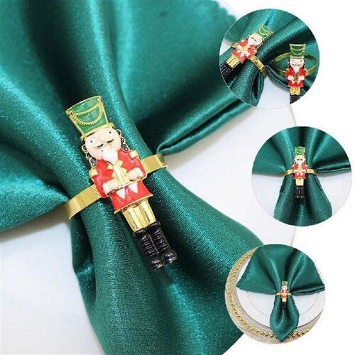 4 Pcs Towel Ring Man Wedding Cookies Plates Alloy