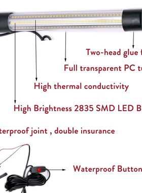 2000LM 30W Warterproof LED Submersible Fishing Night Light U