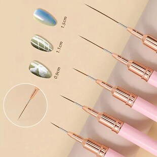 1 Pc Nail Liner Brush Set Handle Nails Art Brushs Drawing Li