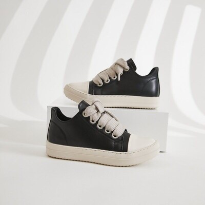 White Shoes Womens Thick Shoelaces Personalized rendy Shoes