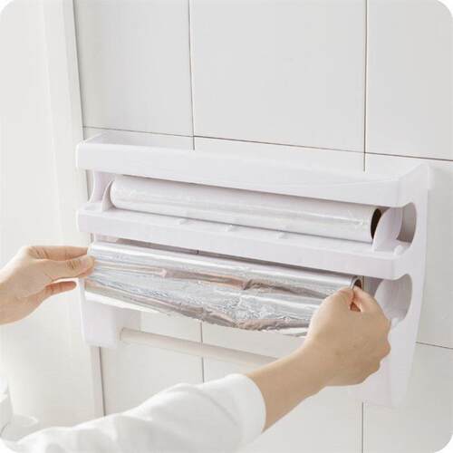 Foil Paper Towel Holder vKitchen Shelf Plastic Wrap Cutting