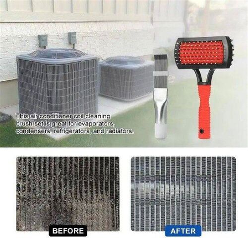 Evaporator Coil Brush Double-Sided Evaporator Coil Cleaner