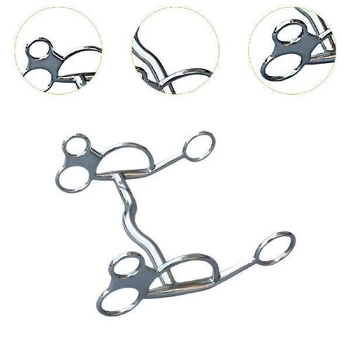 Horse Mouth Snaffle H Shape Harness Stallion Training Bit