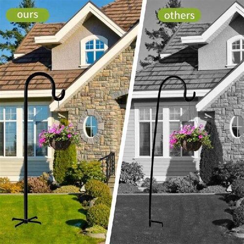 Outdoor Shepherd Hook, Bird Feeder Pole Holder, Garden