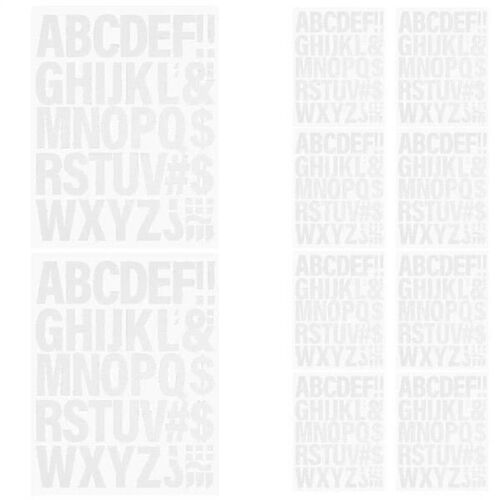 10 Sheets White Iron On Letters Iron On Patches Letters
