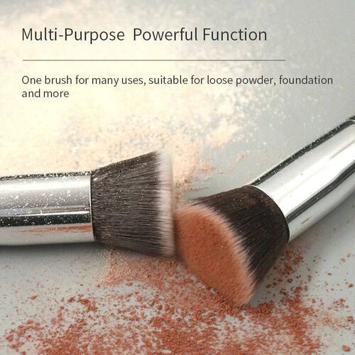 Luxury Champagne Makeup Brushes Flat Top Foundation Brush La
