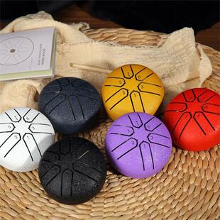 3 Inches 6 Notes Rain Drum for Outside Mini Handpan Drum for