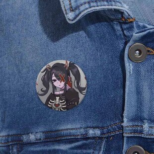 Needy Girl Overdose Cute Cartoon Button Pin Pixelation KAnge