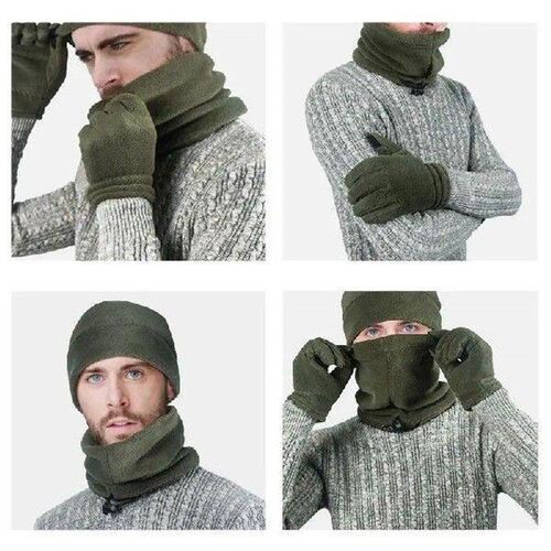 Winter Warm Set For Men Outdoor Warm Three-Piece Kit High