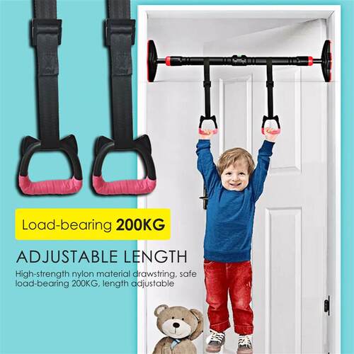 Home Gym Pull Up Door Horizontal Bar Fixed Wall Hanging Fitn