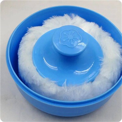 Portable Powder Puff Box Body Baby Face Talcum Sponge Infant