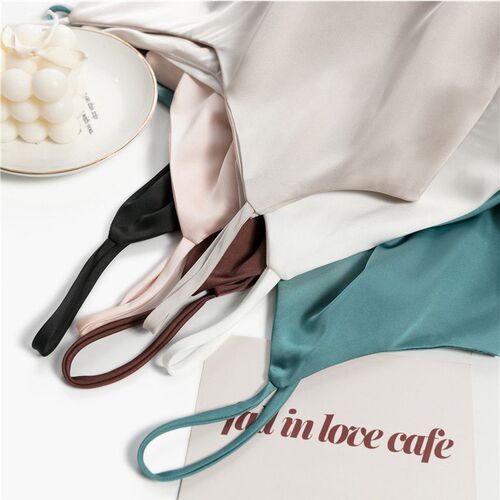 Silk Satin  Thin Wild Solid Camis Vest Women Tank Tops Femal