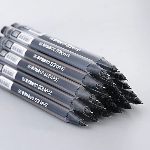 12 Pieces Triangular Gel Pen Set School Supplies Black Blue