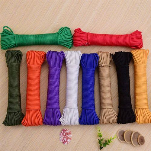 2 Rolls Clothes Braided Rope Nylon Camping Hanging Line Outd