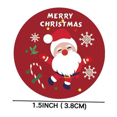Christmas cartoon stickers gift box decoration sticker 贴纸