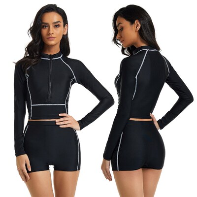 Sexy Rashguard Long sleeve Swimwear Swimsuit women bikini 20