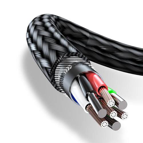 Three-in-One, Woven Data Cable, 1 piece数据线
